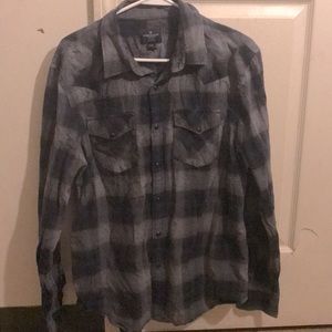 Button down plaid shirt